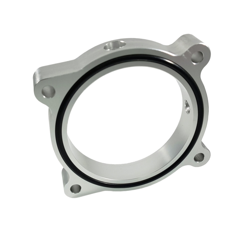 Ford Mustang Throttle Body Spacer - Torque Solution - Silver - `11-`16 Ford Mustang Throttle Body Spacer - Torque Solution - Silver - `11-`16